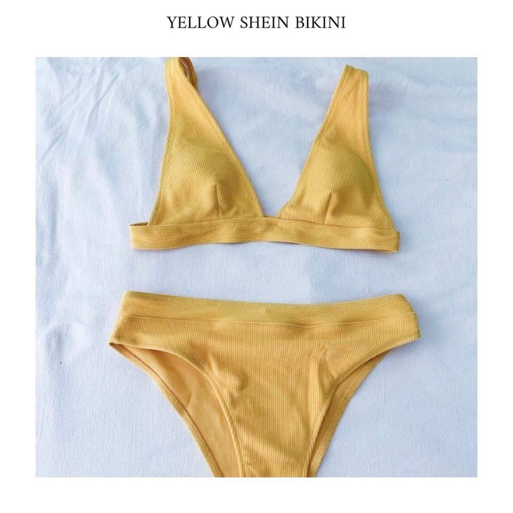 Yellow Shein Bikini Set